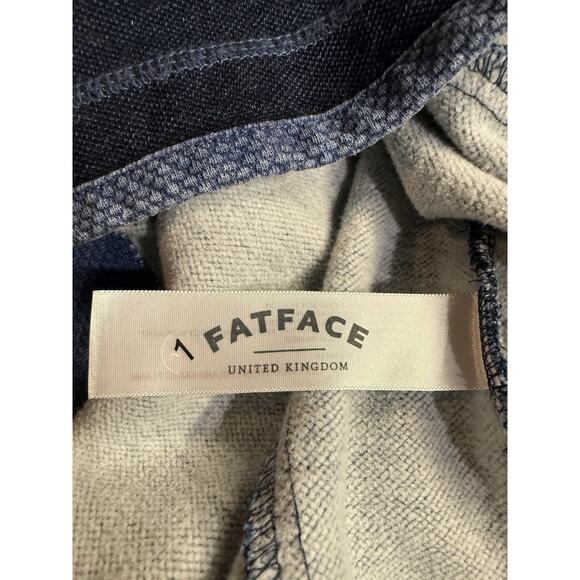 Fat Face Iconic Airlie Sweatshirt 1/4 Zip Jumper Blue Men's L NEW Nautical Heavy - Picture 9 of 10